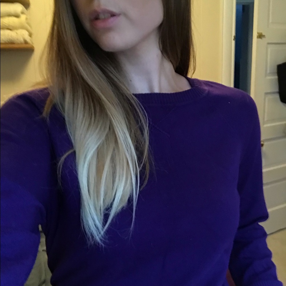 Cozy purple lightweight sweater